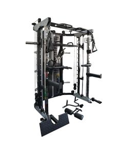 G12™ All-In-One Trainer - Double Pulley (2 x 90.5 kg), Smith Machine, Multifunktionstrainer, Rack und Beinpresse